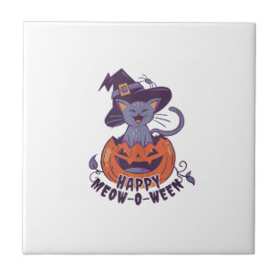 Frohes Halloween Meowoween Tank Top Fliese