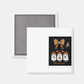 Frohes Halloween – niedliche Geister im Café Magnet (Vorderseite/Rückseite)