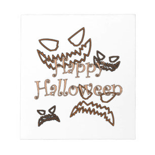 frohes Halloween Notizblock