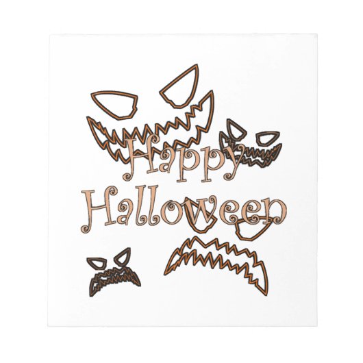 frohes Halloween Notizblock (Vorderseite)