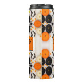Frohes Halloween Orange Kürbis Thermosbecher (Rückseite)