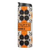 Frohes Halloween Orange Kürbis Thermosbecher (Nach rechts gedreht)