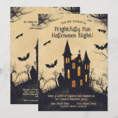 Frohes Halloween-Party Einladung (Vorne/Hinten)