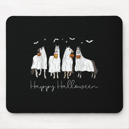 Frohes Halloween Pferd Geist 2025  Mousepad (Vorne)