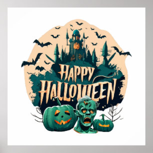 Frohes Halloween Poster