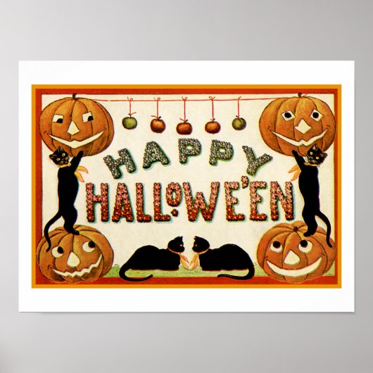 Frohes Halloween Poster (Vorne)