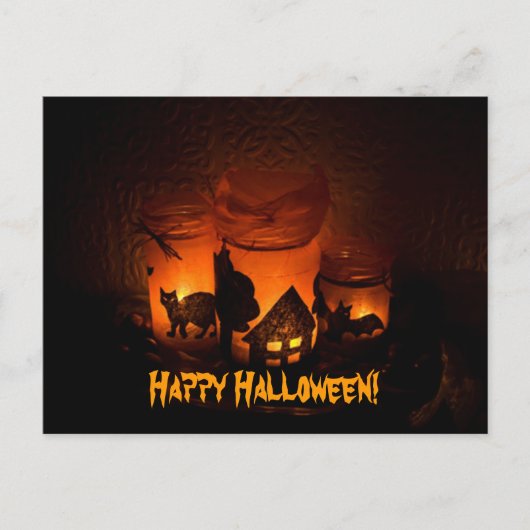 Frohes Halloween! Postkarte (Vorderseite)