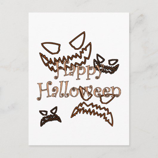 frohes Halloween Postkarte (Vorderseite)