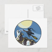 Frohes Halloween Postkarte (Vorne/Hinten)