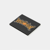 Frohes Halloween Ruby Eye Kürbis Silber Rahmen Post-it Klebezettel (angewinkelt)