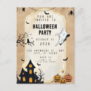 Frohes Halloween Sanderson Familie Postkarte