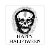 Frohes Halloween Schädelgummi Briefmarke Gummistempel (Prägung)