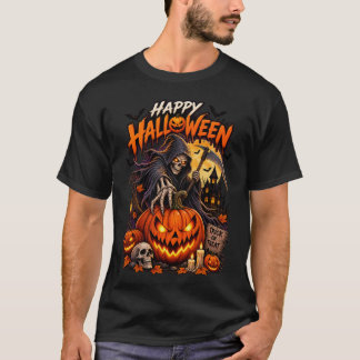Frohes Halloween Sensenmann T-Shirt