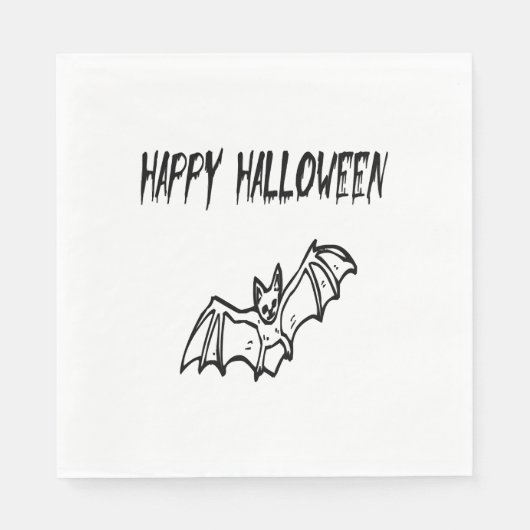 frohes Halloween Serviette (Vorderseite)