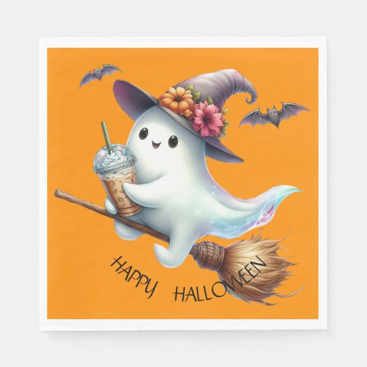 Frohes Halloween Serviette (Vorderseite)