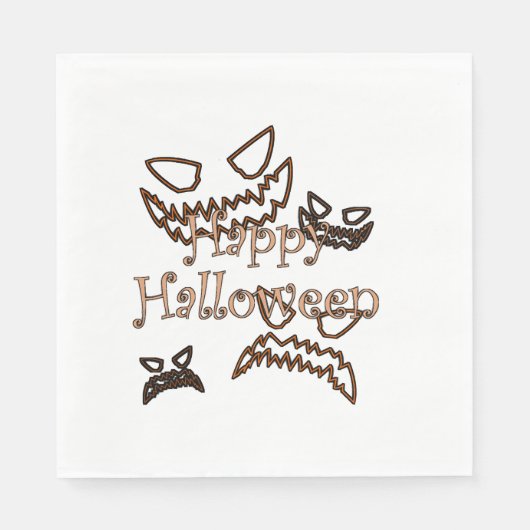 frohes Halloween Serviette (Vorderseite)
