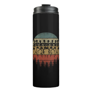 FROHES HALLOWEEN SKELETT TANZ THERMOSBECHER
