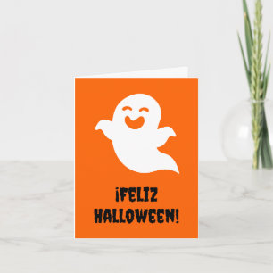 Frohes Halloween (Spanisches Halloween) Karte