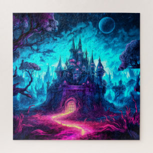 Frohes Halloween Spukhaus Puzzle