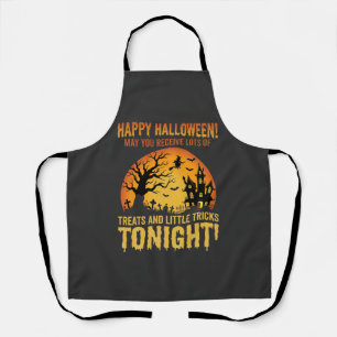 Frohes Halloween Spukhaus Süßes oder Saures Schürze
