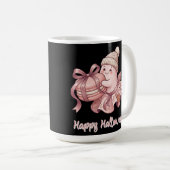 Frohes Halloween Süße Herbsternte Geist&Macaron Kaffeetasse (VorderseiteRechts)