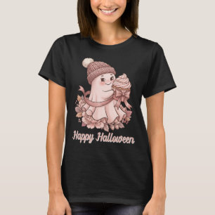 Frohes Halloween Süßer Herbst Ernte Geist&Cupcake T-Shirt