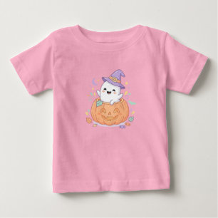 Frohes Halloween süßes Kürbis-Geist T-Shirt