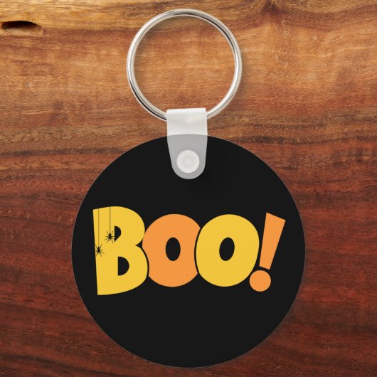 Frohes Halloween Süßes oder Saures Kürbis Buh! Schlüsselanhänger (Rückseite)