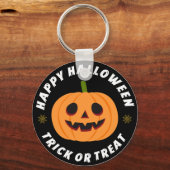 Frohes Halloween Süßes oder Saures Kürbis Buh! Schlüsselanhänger (Vorderseite)