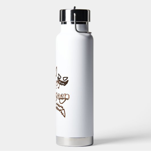 frohes Halloween Trinkflasche (Links)