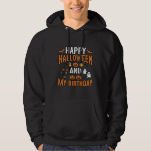Frohes Halloween und mein Geburtstag Vintage Desig Hoodie