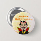 Frohes Halloween / Vampir Button (Vorne & Hinten)