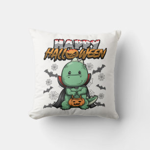 Frohes Halloween verkleideter Drache Kissen