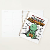 Frohes Halloween verkleideter Drache Planer (Anzeige)