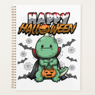 Frohes Halloween verkleideter Drache Planer