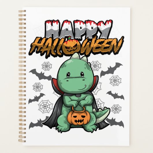 Frohes Halloween verkleideter Drache Planer (Vorderseite)