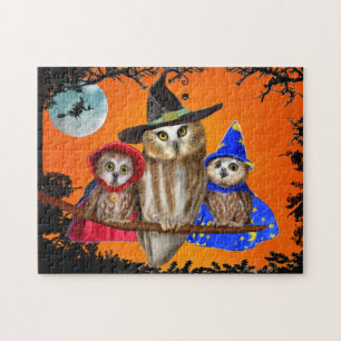 FROHES HALLOWEEN VON DER EULE VON UNS! PUZZLE
