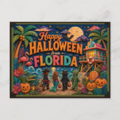 Frohes Halloween von Florida-Kindern Postkarte (Vorderseite)