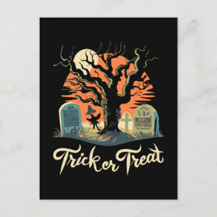Frohes Halloween von Ihrem lustigen Friedhof! Postkarte