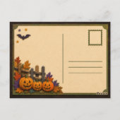 Frohes Halloween von Massachusetts-Kindern Postkarte (Rückseite)