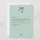 Frohes Handgezeichnetes Weihnachtsbild Feiertagskarte (Rückseite)