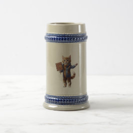 Frohes Herbst euch allen, edle Schankkatze Stein Bierglas