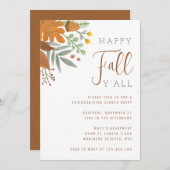 Frohes Herbst-Herbst-Herbst-Erntedank-Dinner Einladung (Vorne/Hinten)