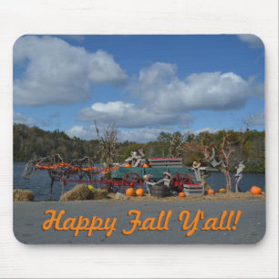 Frohes Herbst Y'all Herbstfestival Ausstellung dur Mousepad