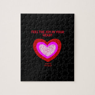 Frohes Herz-Puzzlespiel 20,3 cm x 25,4 cm Puzzle