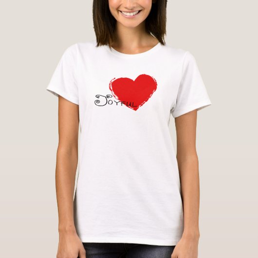 Frohes Herz T T-Shirt (Vorderseite)
