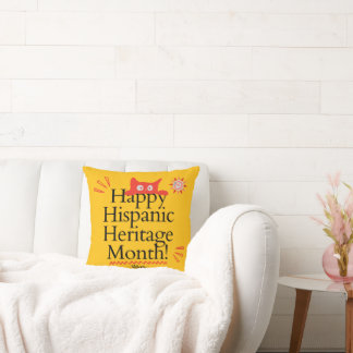 Frohes Hispanic Heritage Month! - Süße rote Katze Kissen