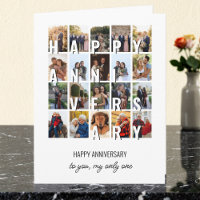 Frohes Hochzeitstagsjubiläum 20 Foto-Collage zur H