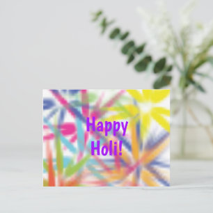 Frohes Holi, Festival der Farben, holi hai Postkarte