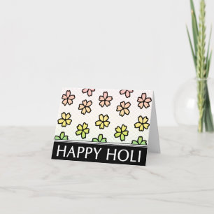 frohes Holi-Frühlingsfest Feiertagskarte